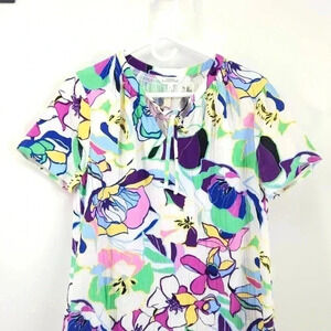 NORTHERN  REFLECTIONS Short Sleeve Cotton Gauze Dress